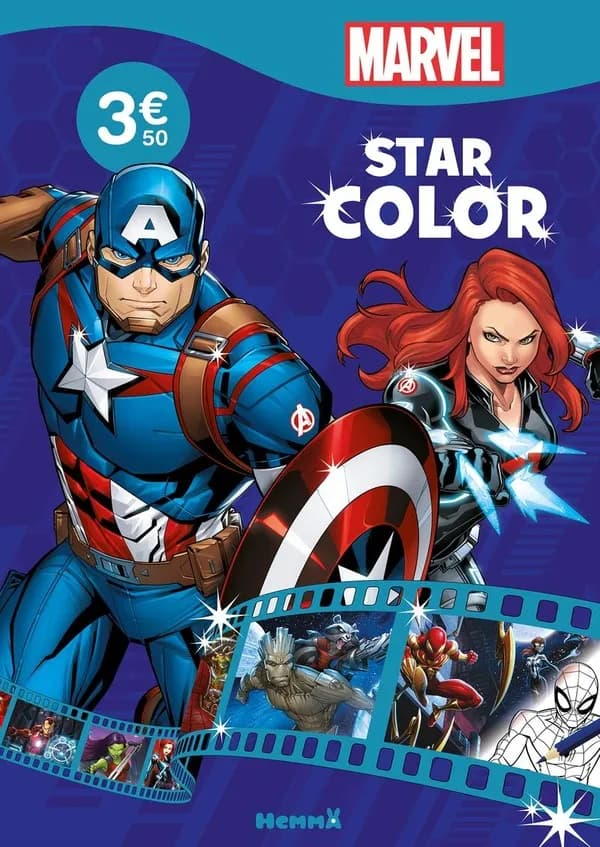 Star color : Marvel : [Album à colorier]