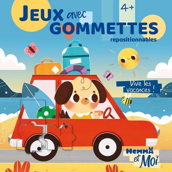 Hemma et moi : jeux avec gommettes repositionnables : vive les vacances !