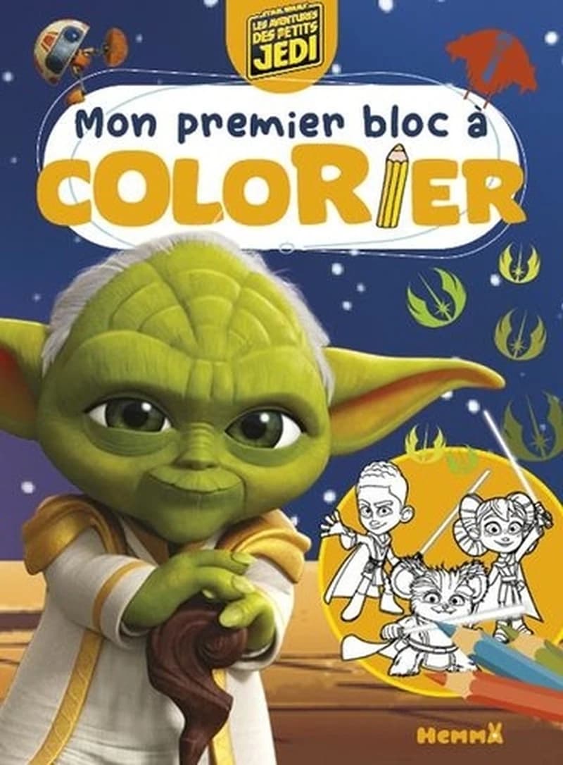 Mon premier bloc à colorier Star Wars Les aventures des petits Jedi