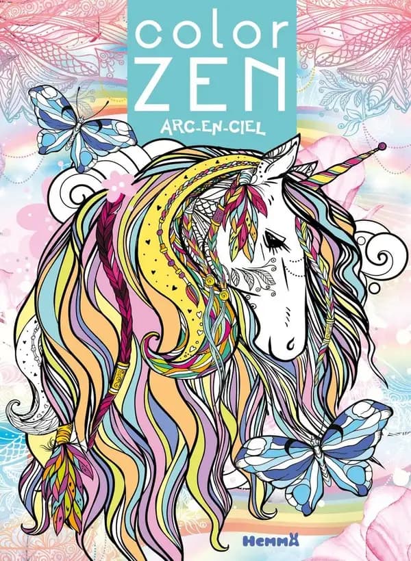 Color zen : arc-en-ciel : [Album à colorier]