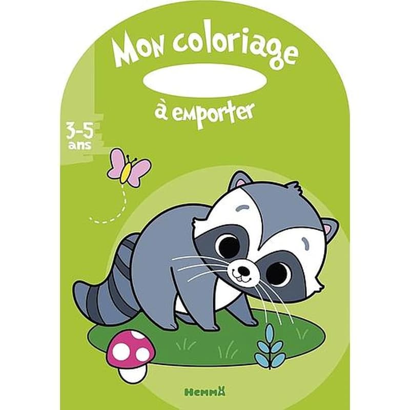 Mon coloriage à emporter Raton laveur