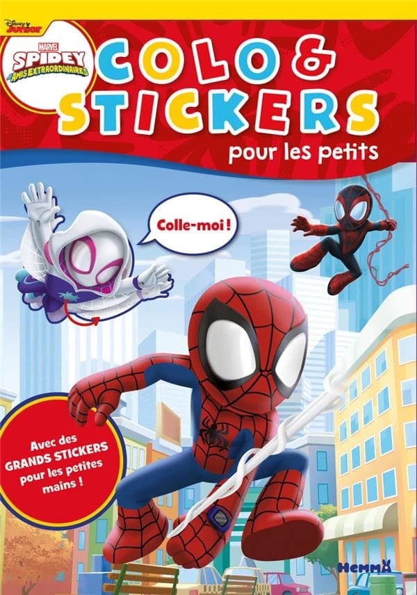 Colo & stickers pour les petits : Marvel - Spidey et ses amis extraordinaires : [Autocollant]