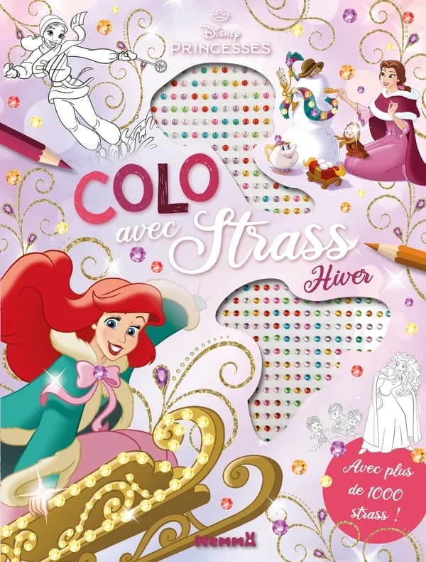 Colo avec strass : Disney Princesses : Hiver