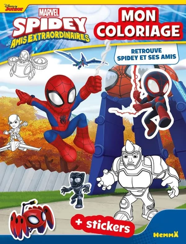 Mon coloriage : Marvel Spidey et ses amis extraordinaires : Retrouve Spidey et ses amis