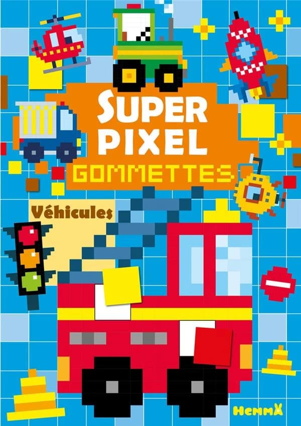 Super pixel - Gommettes : véhicules : [Autocollant]