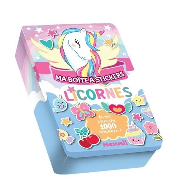 Ma boite à stickers : Licornes : avec plus de 1000 stickers ! : [Autocollant]
