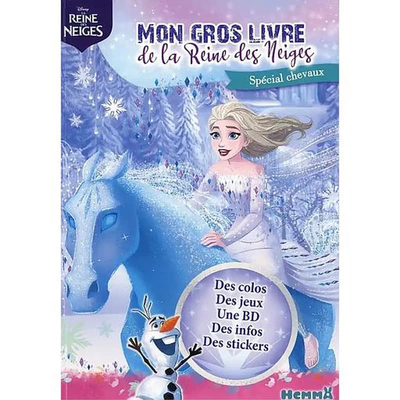 La Reine des Neiges : Mon gros livre de la Reine des Neiges : Spécial chevaux