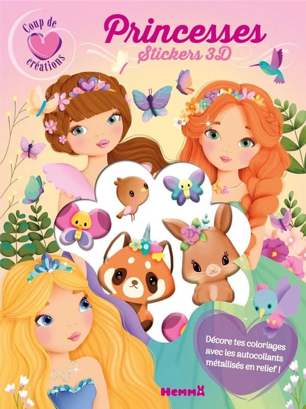 Princesses : Stickers 3D