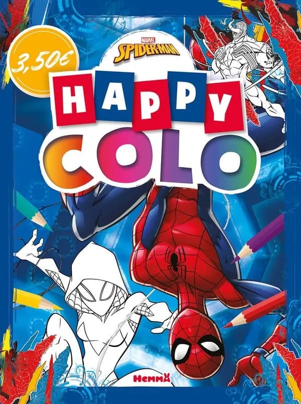 Happy colo : Marvel Spider-Man : [Album à colorier]