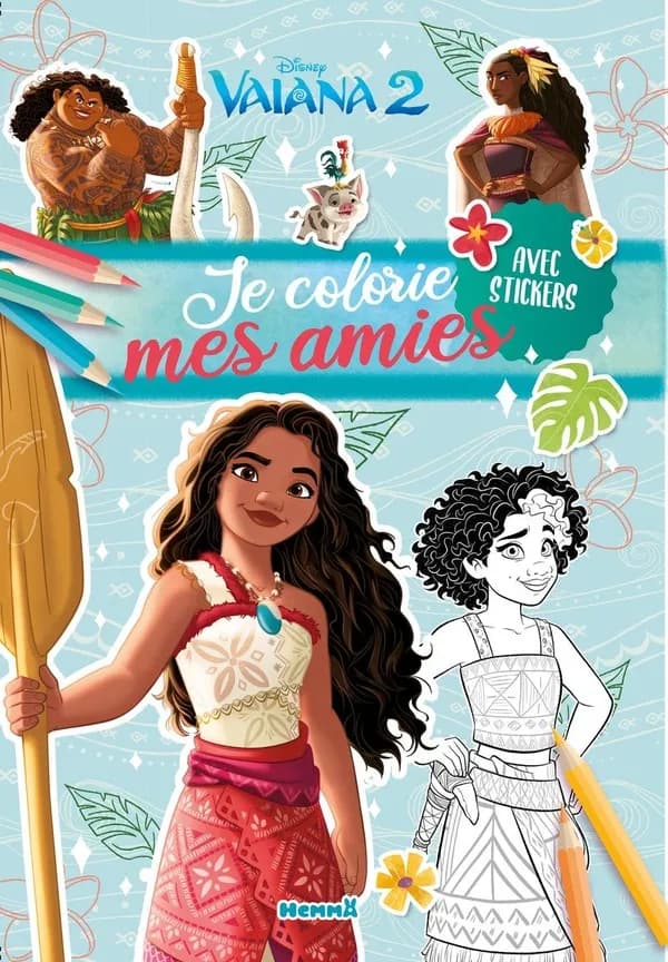 Je colorie mes amies : Vaiana 2