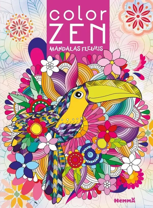 Color Zen : mandalas fleuris : [Album à colorier]