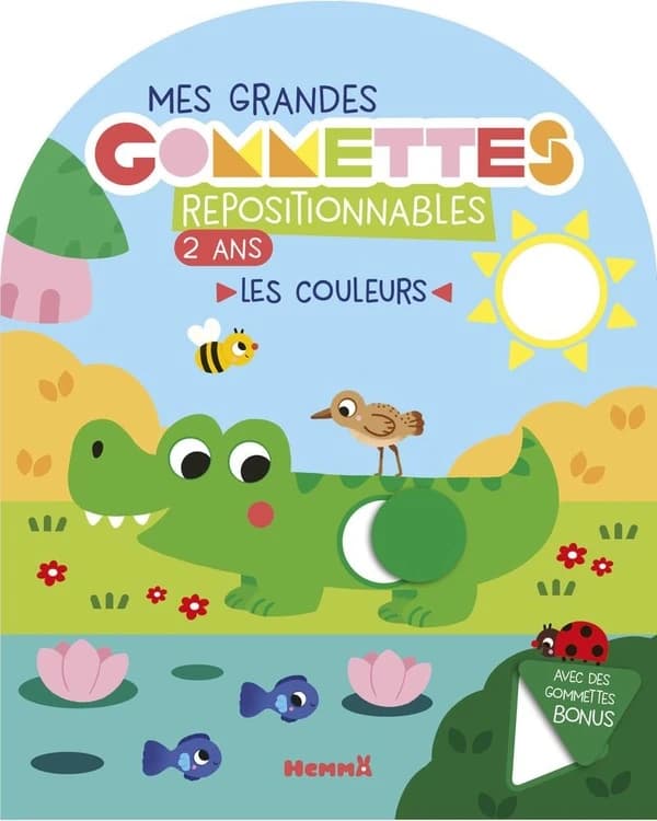 Mes grandes gommettes repositionnables : les couleurs - 2+ : [Autocollant]