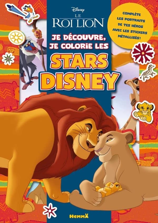 Je découvre, je colorie les stars Disney : Le Roi Lion
