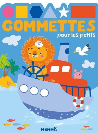 Gommettes pour les petits : Lion bateau