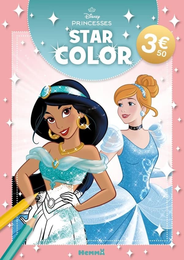 Star color : Disney Princesses : Cendrillon et Jasmine