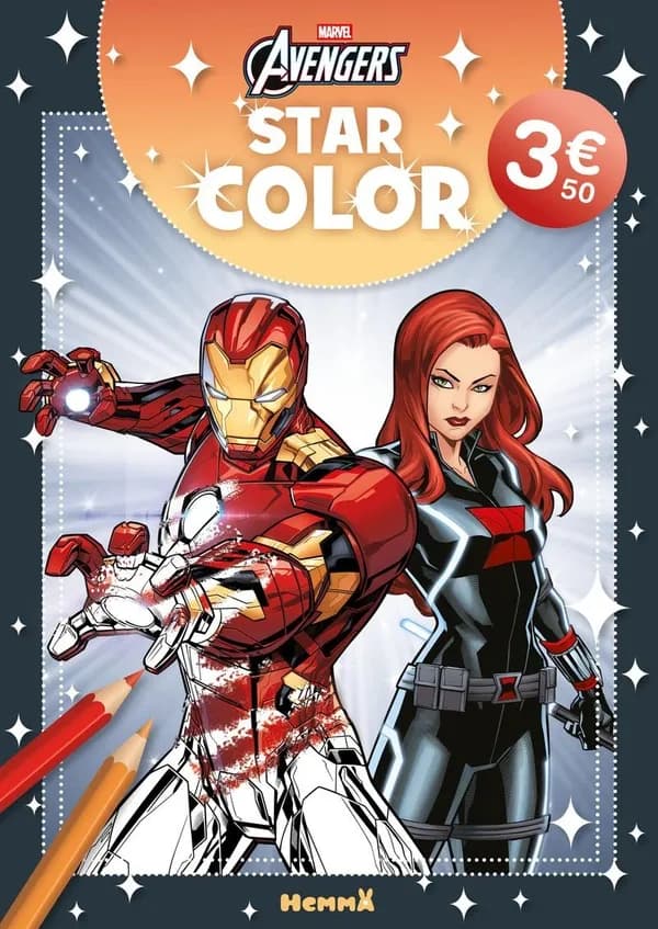 Star color : Avengers : Black Widow et Iron Man