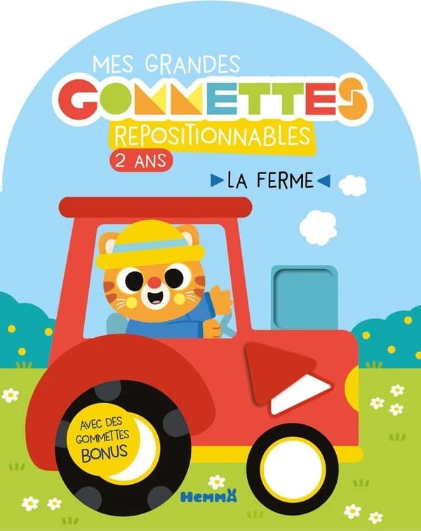 Mes grandes gommettes repositionnables : La ferme
