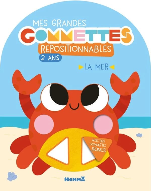Mes grandes gommettes repositionnables : La mer
