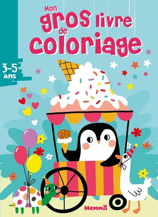 Mon gros livre de coloriage : Pengouin glacier