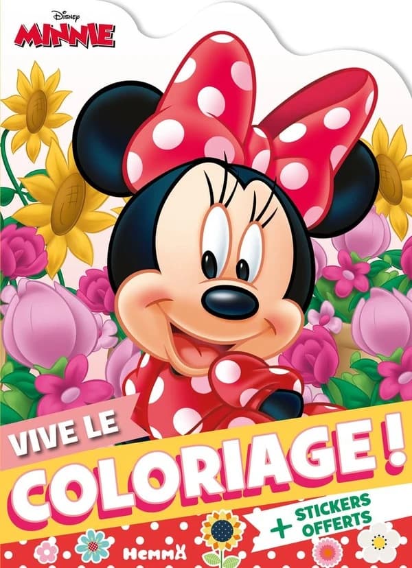 Vive le coloriage ! : Minnie : Minnie fleurie