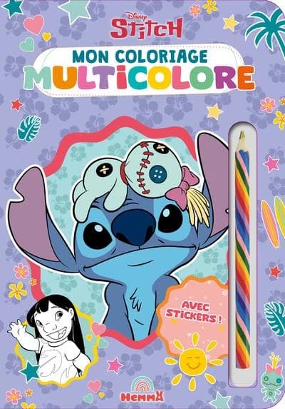 Mon coloriage multicolore : Stitch