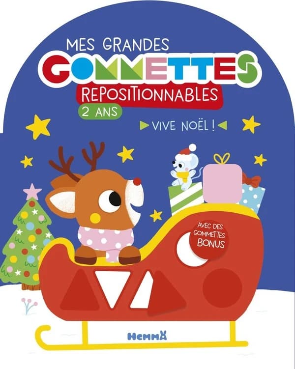 Mes grandes gommettes repositionnables : Vive Noël !