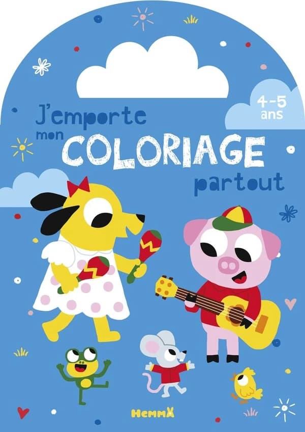 J'emporte mon coloriage partout : Animaux musique