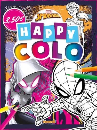 Happy colo : Spider-Man : Ghost-Spider et Spider-Man