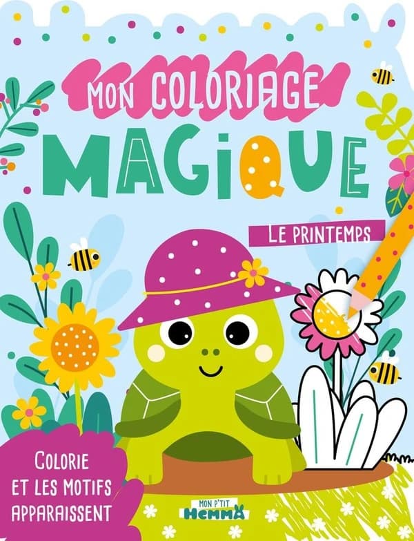 Mon p'tit Hemma : Mon coloriage magique : Le printemps