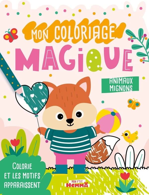 Mon p'tit Hemma : Mon coloriage magique : Animaux mignons