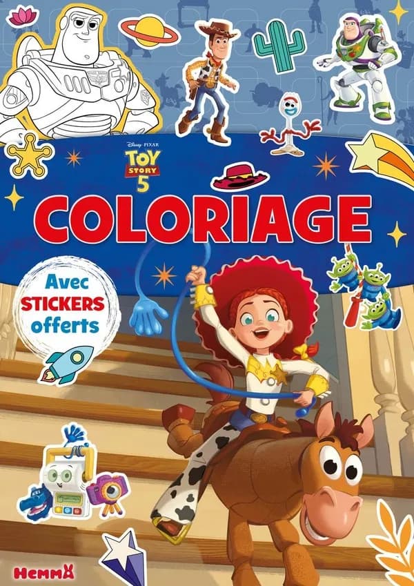 Coloriage avec stickers : Toy Story 5 : Coloriage avec stickers offerts