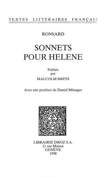 Sonnets pour Hélène