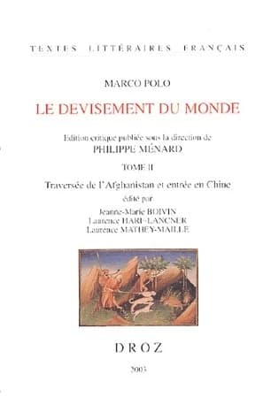 Le devisement du monde