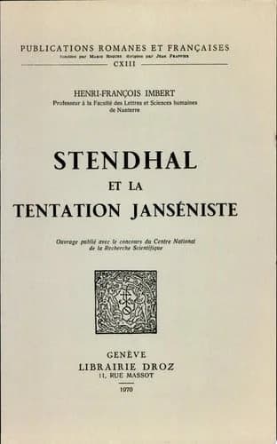 Stendhal et la tentation janseniste