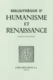 Bibliotheque d'humanisme et renaissance, lxxxv-i (2023-1)