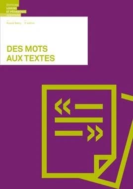Des mots aux textes