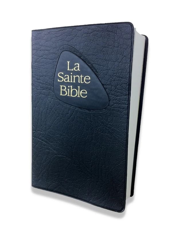 La Sainte Bible : Miniature fibro velours noir