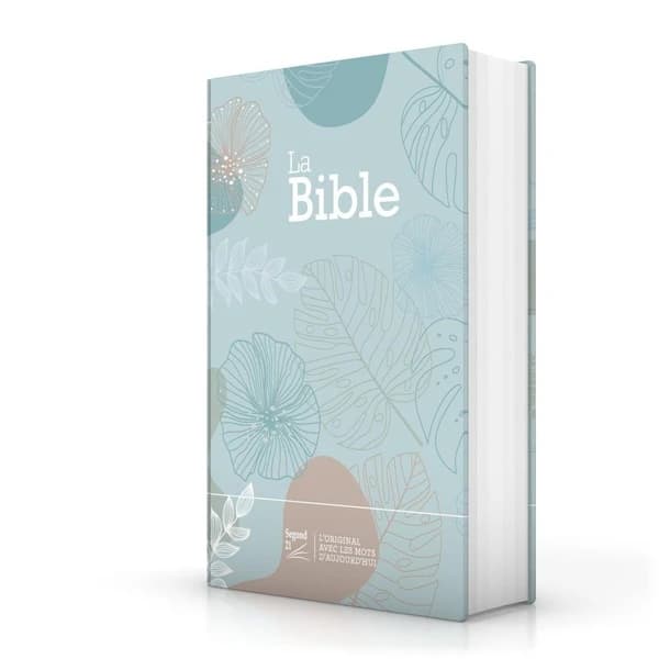 Bible segond 21 compacte : couverture rigide, toilée matelassée, vert d'eau