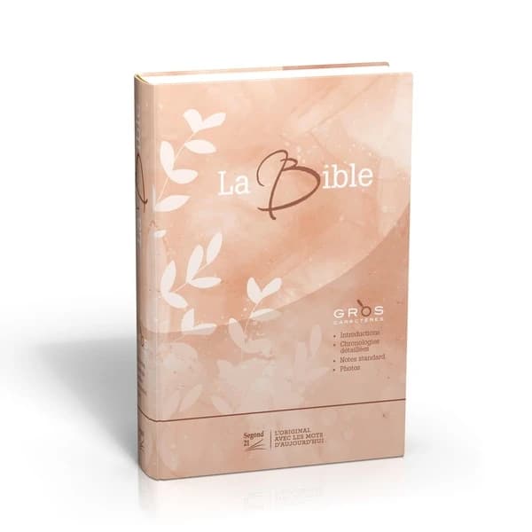 La bible modèle rigide, illustrée fleurie