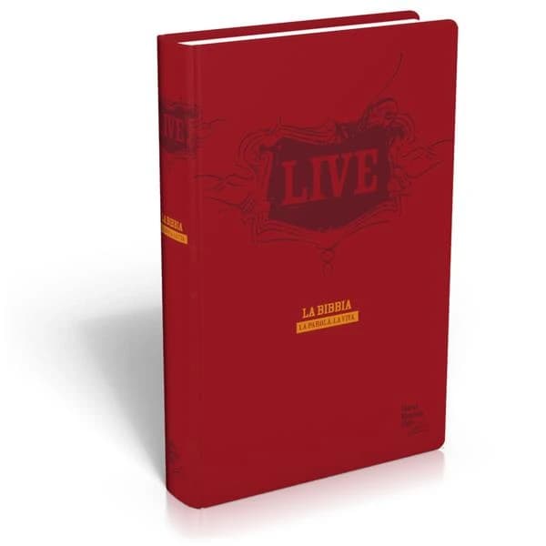 Bibbia Live Nuova Riveduta : copertina similpelle rossa