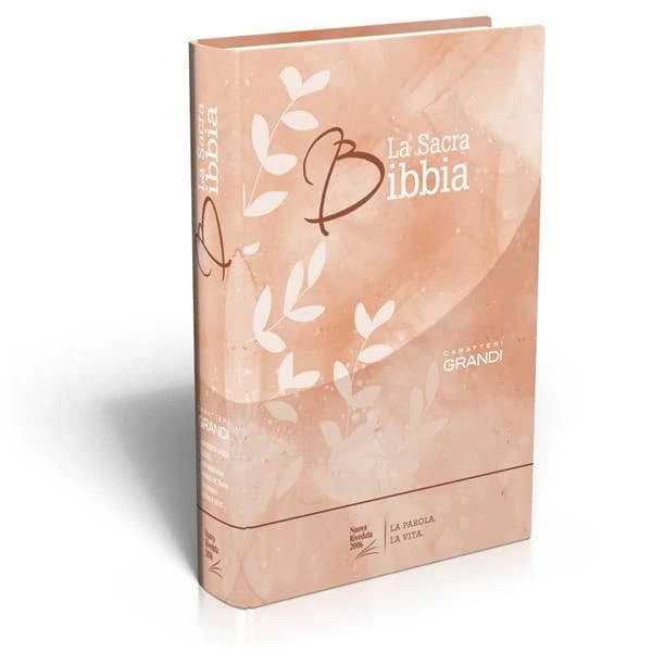 La Sacra Bibbia carateri grandi : Nuova Riveduta, rilegata, rosa