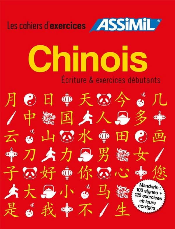 Les cahiers d'exercices : chinois; écriture & exercices débutants ; mandarin, 100 signes ; 120 exercices et leurs corrigés