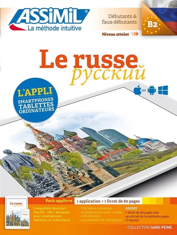 Le russe : débutants & faux-débutants : niveau atteint B2 : pack applivre