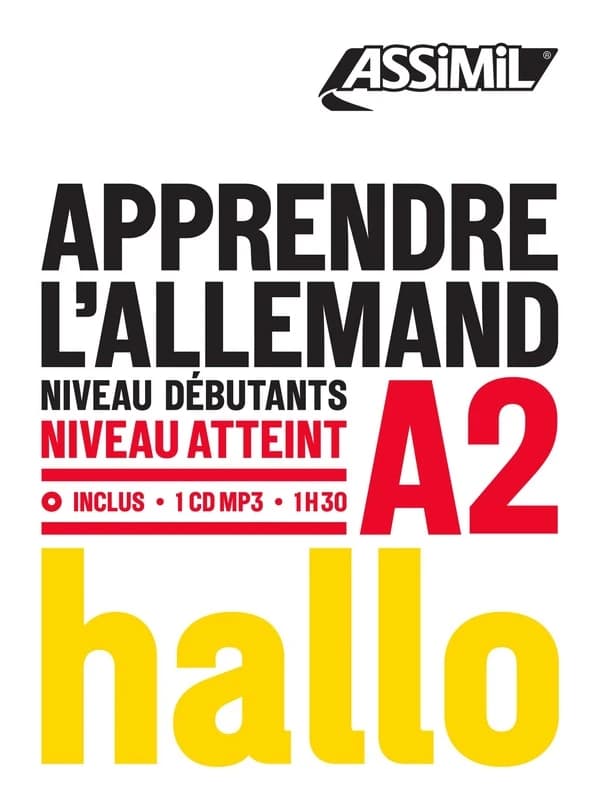 Apprendre l'allemand : niveau débutants A2