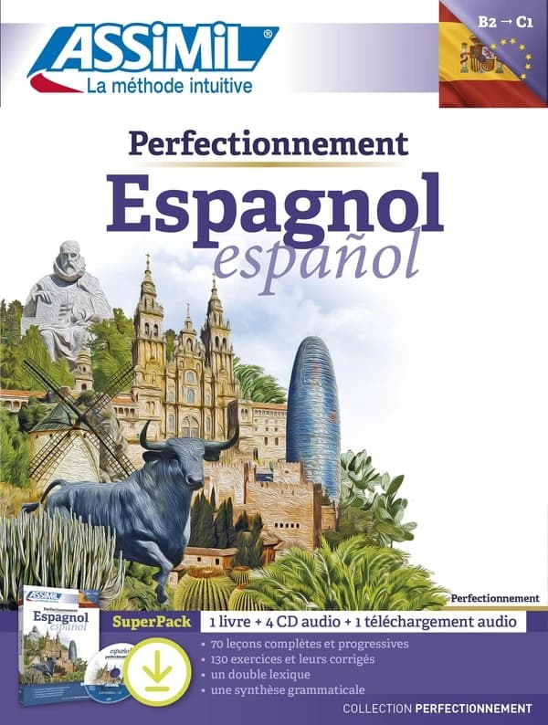 Espagnol Perfectionnement B2-C1 : SuperPack avec 1 livre, 1 téléchargement audio