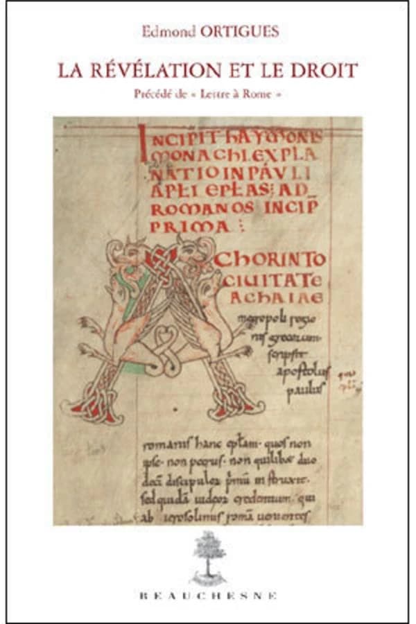 La révélation et le droit ; précédé de Lettre à Rome