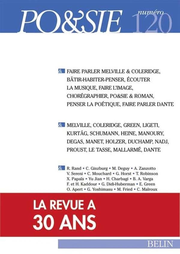 REVUE PO&SIE n.120 : numéro spécial trente ans