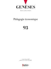REVUE GENESES n.93 : pédagogie économique