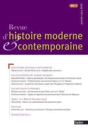RHMC 60-1: janvier-mars 2013