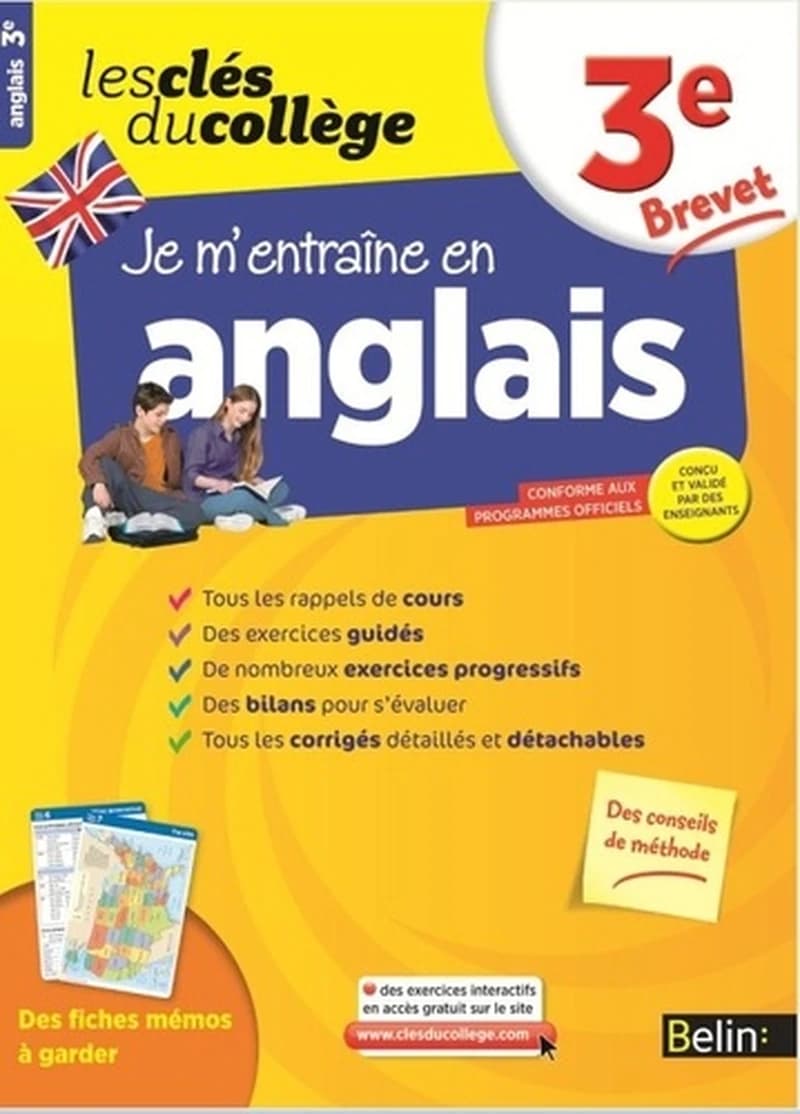 LES CLES DU COLLEGE JE M'ENTRAîNE EN ANGLAIS, 3E
